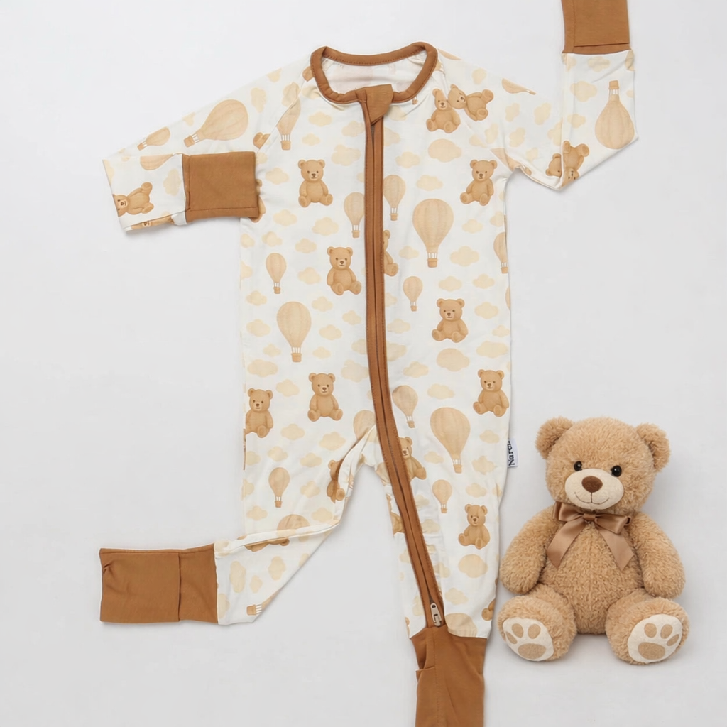 Teddy Dreams Bamboo Viscose baby sleepwear